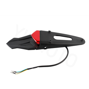 Para <span class=keywords><strong>Yamaha</strong></span> KTM <span class=keywords><strong>250</strong></span> EXC <span class=keywords><strong>Enduro</strong></span> 50cc 80cc Universal Dirt Bike Scooter partes soporte de matrícula con piloto LED de 12V - Product Image 3