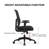 Chaise de bureau ergonomique moderne CNR à hauteur réglable, base coulissante, structure métallique, maille respirante, couleurs personnalisables – Vente en gros usine
