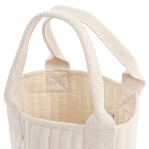 Nouveau design populaire, mini sac en toile mignon pour tasse de thé au lait, bouteille d'eau, mini sac à main en tissu, sac fourre-tout portable en toile rayée - Product Image 4