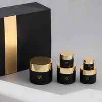 Pot cosmétique de luxe vide en plastique avec couvercle à vis 5g/15g/30g/50g/100g