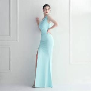 Abito <span class=keywords><strong>da</strong></span> sera con borchie di strass con perline a lungo aderenza Sexy Design <span class=keywords><strong>XL</strong></span> <span class=keywords><strong>cerimonia</strong></span> formale <span class=keywords><strong>abiti</strong></span> <span class=keywords><strong>da</strong></span> sera <span class=keywords><strong>da</strong></span> donna in Chiffon - Product Image 6