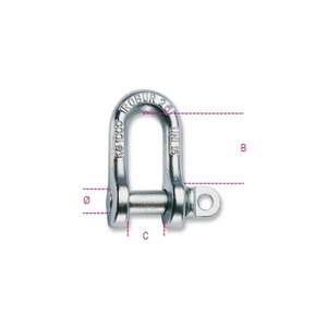 BETA - 080260040 ROBUR-Grilletes de elevación, acero al carbono forjado en caliente, tipo A UNI 1947, galvanizado (paquete múltiple) - Product Image 2