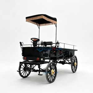 Cercueil électrique noir haut de gamme, style antique, pour transport funéraire, à vendre - Product Image 1