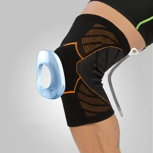 Yeni ürünler özel anti kayma bacak ortak güç dengeleyicisi pedleri kaydırıcılar dizlik kayış sıkıştırma manşonu ağrı kesici kemer guard
