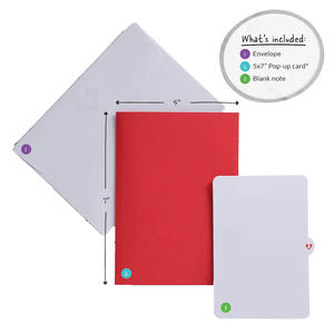 การ์ดอวยพรป๊อปอัปแบบ3D งานแฮนด์เมดศิลปะกระดาษสีชมพูเชอร์รี่การ์ดของขวัญสำหรับ<span class=keywords><strong>เพื่อน</strong></span> - Product Image 6