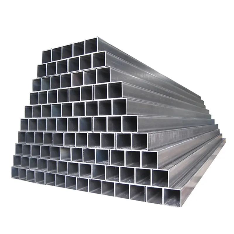 Factory price 100x50 hollow section rectangular metal galvanized steel pipe tube for construction