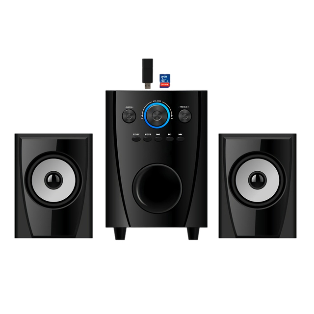 Wireless Powerful Home Theater Surround Speaker 20W Stereo Home Theater with LED Light Display