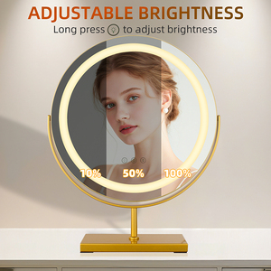 Miroir de salle de bain intelligent LED de luxe, anti-buée, avec éclairage pour le maquillage, miroir intelligent pour salon, hôtel, éclairage de vanité de salle de bain - Product Image 3