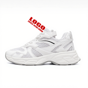 <span class=keywords><strong>Sneakers</strong></span> Casual Estive da Donna con Zeppa Alta e Plateau, Scarpe Sportive Traspiranti in Rete con Lacci e Design Piatto - Product Image 2