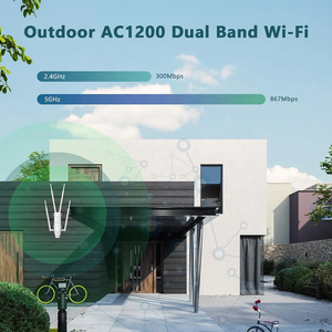 Point d'accès extérieur AC1200 le plus vendu, résistant aux intempéries, 64 appareils, portée de 100-200 m, répéteur WiFi, <span class=keywords><strong>AP</strong></span> WiFi sans fil - Product Image 2