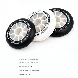 Ruedas de Patinaje de Velocidad Profesionales de PU de Alta Elasticidad <span class=keywords><strong>para</strong></span> Patinaje en <span class=keywords><strong>Calle</strong></span>, Rueda Individual con Tamaños de 90/100/110 mm - Product Image 2