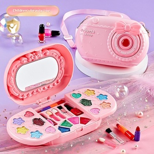 Juguetes para niñas, Kit de regalo de princesa cosmética, juguetes educativos, caja de <span class=keywords><strong>maquillaje</strong></span> de Color lavado, Maleta de <span class=keywords><strong>maquillaje</strong></span> de moda de belleza, Rosa - Product Image 2