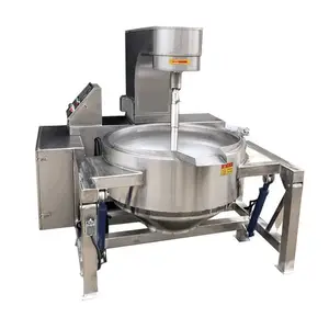 Frying Rotation Pasta100L 300L 500L 1000L Steam Kettle Automatic Stirring Machine Jacket Cook Kettles With Mixers