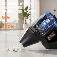 Souffleur d'air pour ordinateur portable Jarvis Electric 3 vitesses, mini PC, clavier, rechargeable, sans fil, moteur sans balais haute vitesse, dépoussiéreur