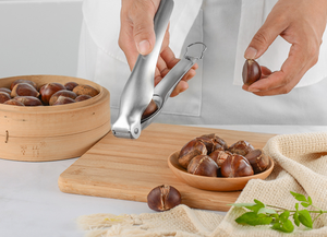 Manual 304 #   Rompe Nueces Multifuncional de Acero Inoxidable, Cortador de Castañas, Herramienta para Romper Nueces Pecanas y Walnuts - Product Image 4