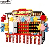 Tolefun CE Stand de jeu de fléchettes à ballons pour parcs d'attractions et fêtes foraines, Stand de tir aux ballons, Éclairage LED pour foire et centre commercial