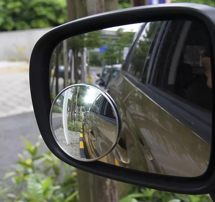 2 uds. De alta calidad, espejo cromado redondo automático, punto ciego, vista lateral trasera, retrovisor para coche