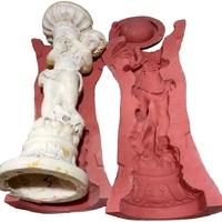 Vente directe en plastique jardin Sculpture ciment et caoutchouc moules béton Statues Pot de fleur moule pour fibre de verre Silicone matériel