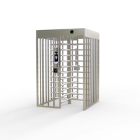 Carte RFID pleine hauteur personnalisée et système de porte de tourniquet de contrôle d'accès à reconnaissance faciale