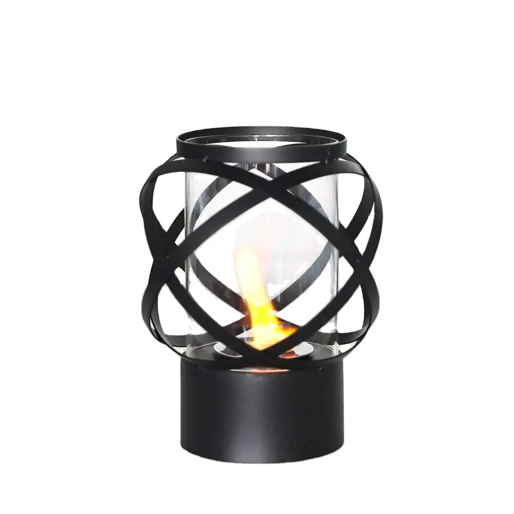 New Release Best Gel & Ethanol Tabletop Fireplaces 9.4" Tall Round Hot Bowl Pot Portable Table Fireplace for Outdoor