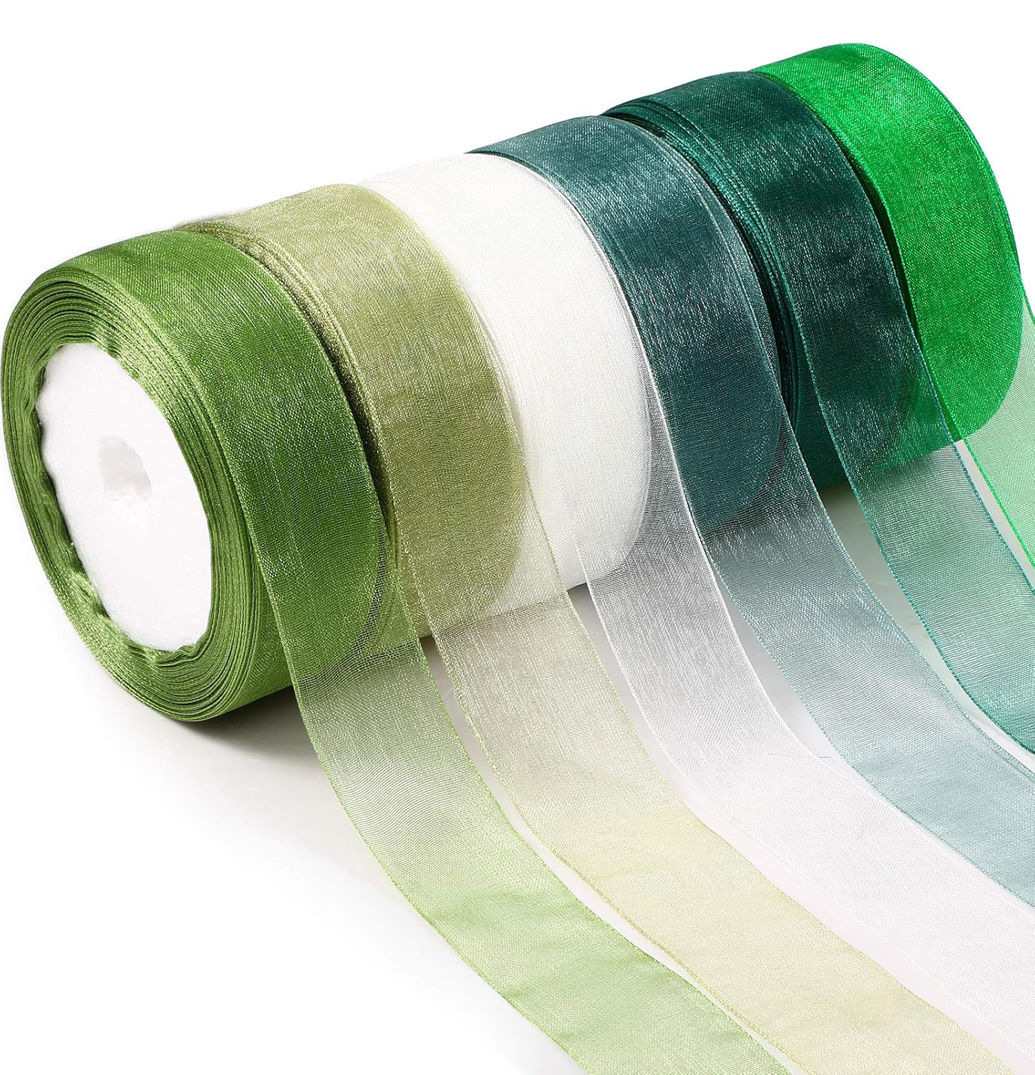 Byron Ribbon Factory Organza Ribbon Nylon Fabric Custom for Flower Gift Wrapping Crafts Christmas Tree Bows Wedding DIY