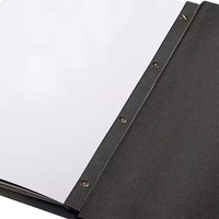 Porte-menu en cuir PU de haute qualité A4 personnalisé pour hôtel, bar, restaurant, dossier à vin