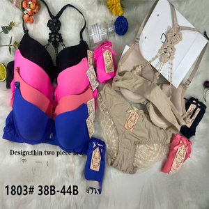 2,0 Dollar Model AHX050 Tamaño 38-44B <span class=keywords><strong>Copa</strong></span> grande bordada Tallas grandes WomenBra Sets Hot Selings <span class=keywords><strong>2023</strong></span> con calzoncillos bóxer - Product Image 3