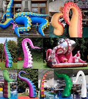 Pieds de pieuvre gonflables géants LED pour publicité Bingo, accessoires de toit, tentacules de pieuvre gonflables géants pour décoration artistique extérieure de bâtiments