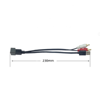 Câble audio RCA USB personnalisé à réduction de bruit pour autoradio, faisceau de câbles adaptateur pour lecteur CD, système stéréo, câble de signal audio 2 canaux