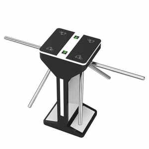 Prezzo di fabbrica Dual Core verticale treppiede tornello cancello con barriera a lembo per il controllo di accesso sicuro in spazi pubblici - Product Image 3