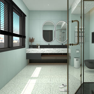 Carrelage Terrazzo Moderne Scintillant 600x600, Carrelage Mural et de Sol en Briques Réfractaires pour Chaînes de Restaurants, Magasins de Vêtements et Salles de Restaurant - Product Image 2