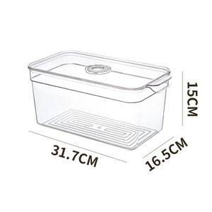 กล่องจัดระเบียบตู้เย็นแบบขายส่ง พร้อมฝาปิด ปลอดสาร BPA กล่องเก็บอาหารแช่แข็ง พร้อมตัวตั้งเวลาสำหรับผลไม้และผัก - Product Image 2