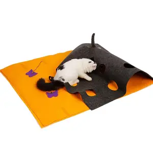 B930毛毡布猫小猫互动游戏垫玩具宠物圣诞礼物猫互动玩具