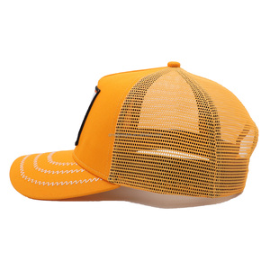 Casquette Trucker 5 Panneaux en Coton Côtelé 100% Brillant, Personnalisée, Haute Qualité, avec Logo Brodé en Relief, pour Performance Extérieure et Cyclisme - Product Image 3