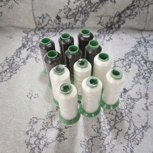 Hilos de coser de poliéster de alta tenacidad Patrón de tinte Resistente a productos químicos Bajo MOQ OEM HL <span class=keywords><strong>UDO</strong></span> Core-Spun Costura con muestra gratis - Product Image 3