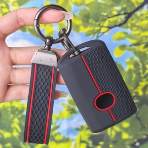 Housse de clé en silicone compatible avec Mazda 3 6 CX3 CX5 CX9 MX5 Miata, clé intelligente à 3 boutons (verrouillage, déverrouillage et fonction panique) - Product Image 6