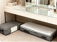 Sac de rangement en tissu non tissé pour édredons et draps – Organisateur anti-humidité pour rangement sous le lit