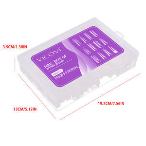 Modèle professionnel d'extension d'ongles sans forme, design mixte, 288 pièces, double moule d'extension d'ongles pour Polygel - Product Image 6