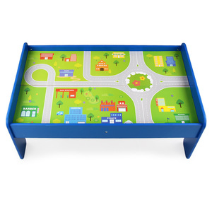 Train en bois pour enfants avec circuit <span class=keywords><strong>de</strong></span> rails, jeu éducatif <span class=keywords><strong>de</strong></span> <span class=keywords><strong>puzzle</strong></span> <span class=keywords><strong>de</strong></span> suivi circulaire, blocs <span class=keywords><strong>de</strong></span> construction ferroviaires pour garçons et filles - Product Image 4