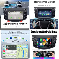 Autoradio LELV 7 pouces Linux pour Toyota RAV4 2006-2012, écran partagé, Android Auto, GPS, navigation, lecteur multimédia vidéo
