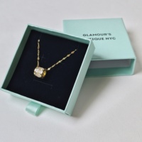 Boîte à bijoux en carton rigide personnalisée de qualité supérieure, emballage de luxe, petite entreprise, étui de rangement pour bijoux personnalisé, vente en gros