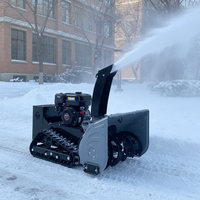 Souffleuse à neige sur chenilles télécommandée, professionnelle, robuste, de 1 mètre, pour propriétés commerciales