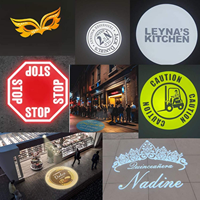 Projecteur Gobo LED extérieur étanche haute luminosité personnalisé pour enseigne publicitaire de vitrine de magasin, club, restaurant