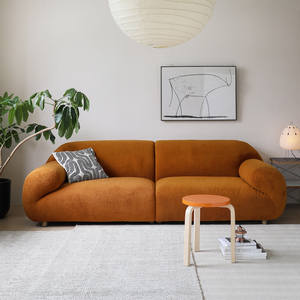 Canapé Nuage en Tissu Bouclé Blanc Crème OEM/ODM en Gros avec Inclinaison Ergonomique à 108 Degrés - Product Image 5