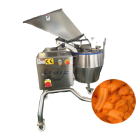 Industriële Lijie Centrifugaalsnijmachine met PLC-besturing, capaciteit 1000 kg/uur voor aardappelchips in golfvorm en V-vorm
