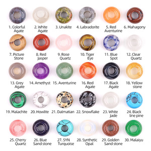 <span class=keywords><strong>Perles</strong></span> rondes <span class=keywords><strong>en</strong></span> agate de cristal naturel <span class=keywords><strong>en</strong></span> vrac, gros trous, 8*14mm, pour la fabrication de bracelets tissés à la main, accessoires de bricolage - Product Image 1