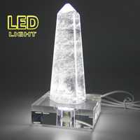 Hoher kosten günstiger moderner LED-Lichtst änder 8x8 cm PMMA Acryl Kristall kugel Kugel halter Displayst änder