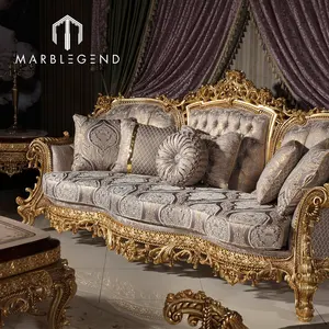 Mobiliário masculino clássico de alta qualidade, conjunto de sofá e de móveis turcos para casa, sala de estar, sala royal
