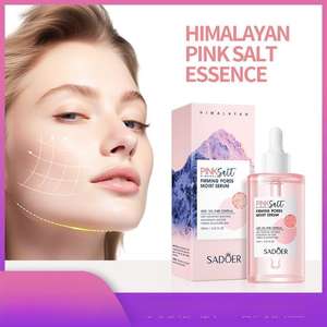 Esencia Hidratante SADOER con Sal <span class=keywords><strong>Rosa</strong></span> del Himalaya, Cierra los Poros, Esencia con Ácido Hialurónico, Producto para el Cuidado de la Piel, Venta al por Mayor - Product Image 1