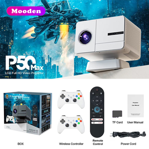 L P50 Max Trò Chơi Máy Chiếu Đầy Đủ Tự Động Focus1080P Chơi Game Máy Chiếu Tự Động Tập Trung LED 2G + 16G 64GB 30000 Trò Chơi <span class=keywords><strong>Android</strong></span> 11 - Product Image 4